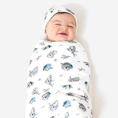 bamboo-swaddle-beanie-set-1-Bellabu Bear at Sophia's Style-1